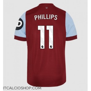 West Ham United Kalvin Phillips #11 Prima Maglia 2023-24 Manica Corta